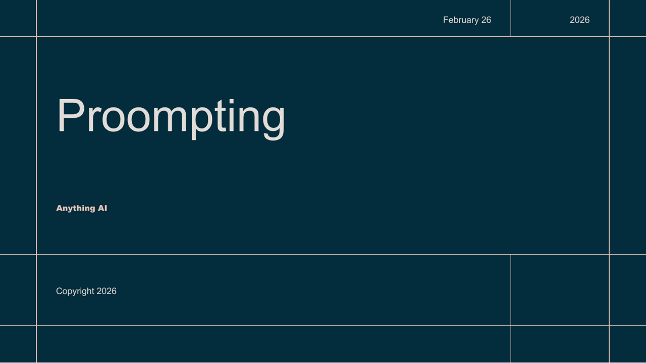 Proompting slide 1